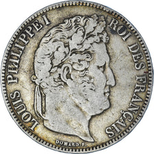 Moneta, Francia, Louis-Philippe, 5 Francs, 1834, Bordeaux, MB, Argento