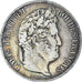 Moeda, França, Louis-Philippe, 5 Francs, 1840, Bordeaux, VF(20-25), Prata