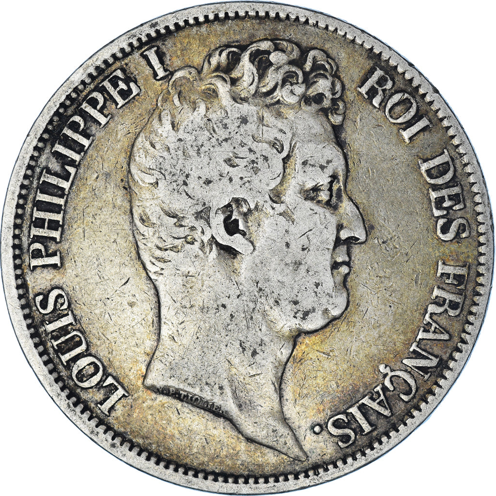 Moneta, Francia, Louis-Philippe, 5 Francs, 1831, Rouen, MB, Argento, KM:735.2