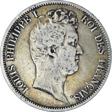 Moneta, Francia, Louis-Philippe, 5 Francs, 1831, Rouen, MB, Argento, KM:735.2