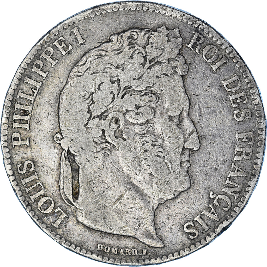 Coin, France, Louis-Philippe, 5 Francs, 1834, La Rochelle, VF(20-25), Silver