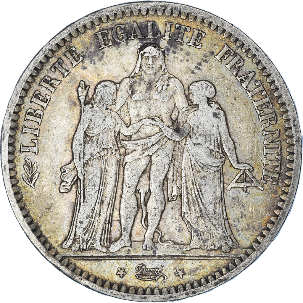 Coin, France, Hercule, 5 Francs, 1848, Strasbourg, VF(30-35), Silver, KM:756.2
