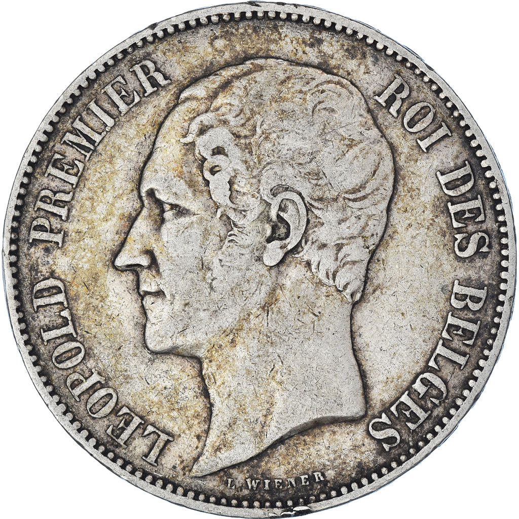 Münze, Belgien, Leopold I, 5 Francs, 5 Frank, 1865, S+, Silber, KM:17