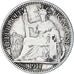 Coin, FRENCH INDO-CHINA, 10 Cents, 1911, Paris, VF(30-35), Silver