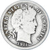 Coin, United States, Barber Dime, Dime, 1911, U.S. Mint, Philadelphia