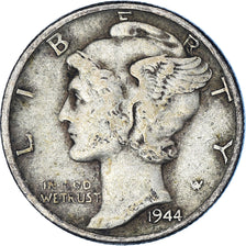 Moneta, Stati Uniti, Mercury Dime, Dime, 1944, U.S. Mint, Philadelphia, MB+