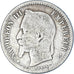 Munten, Frankrijk, Napoleon III, 50 Centimes, 1864, Strasbourg, ZG+, Zilver