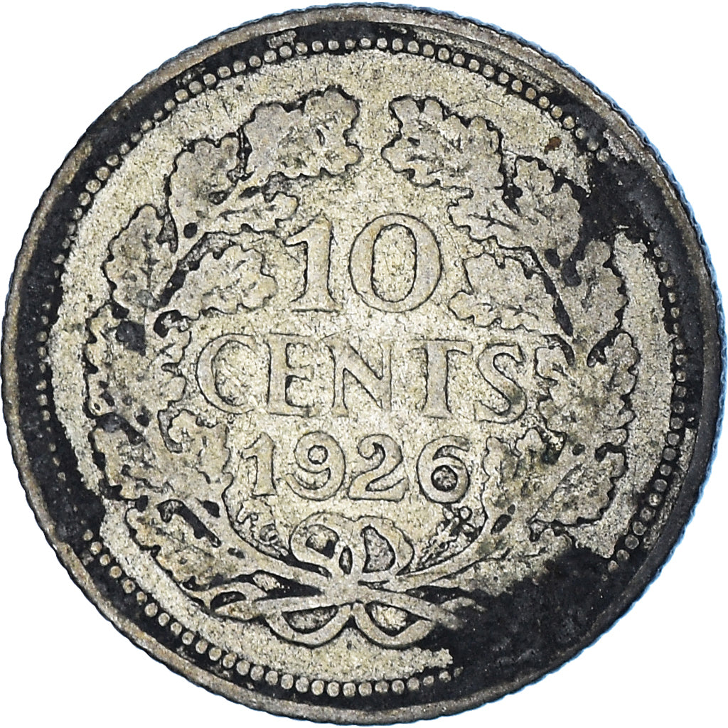 Coin, Netherlands, Wilhelmina I, 10 Cents, 1926, EF(40-45), Silver, KM:163