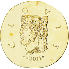 Francja, Clovis, 50 Euro, 2011, Paris, MS(65-70), Złoto, KM:1801