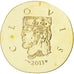 Francja, Clovis, 50 Euro, 2011, Paris, MS(65-70), Złoto, KM:1801