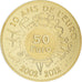 Francia, 50 Euro, Semeuse, 2012, Paris, FDC, Oro, KM:1891