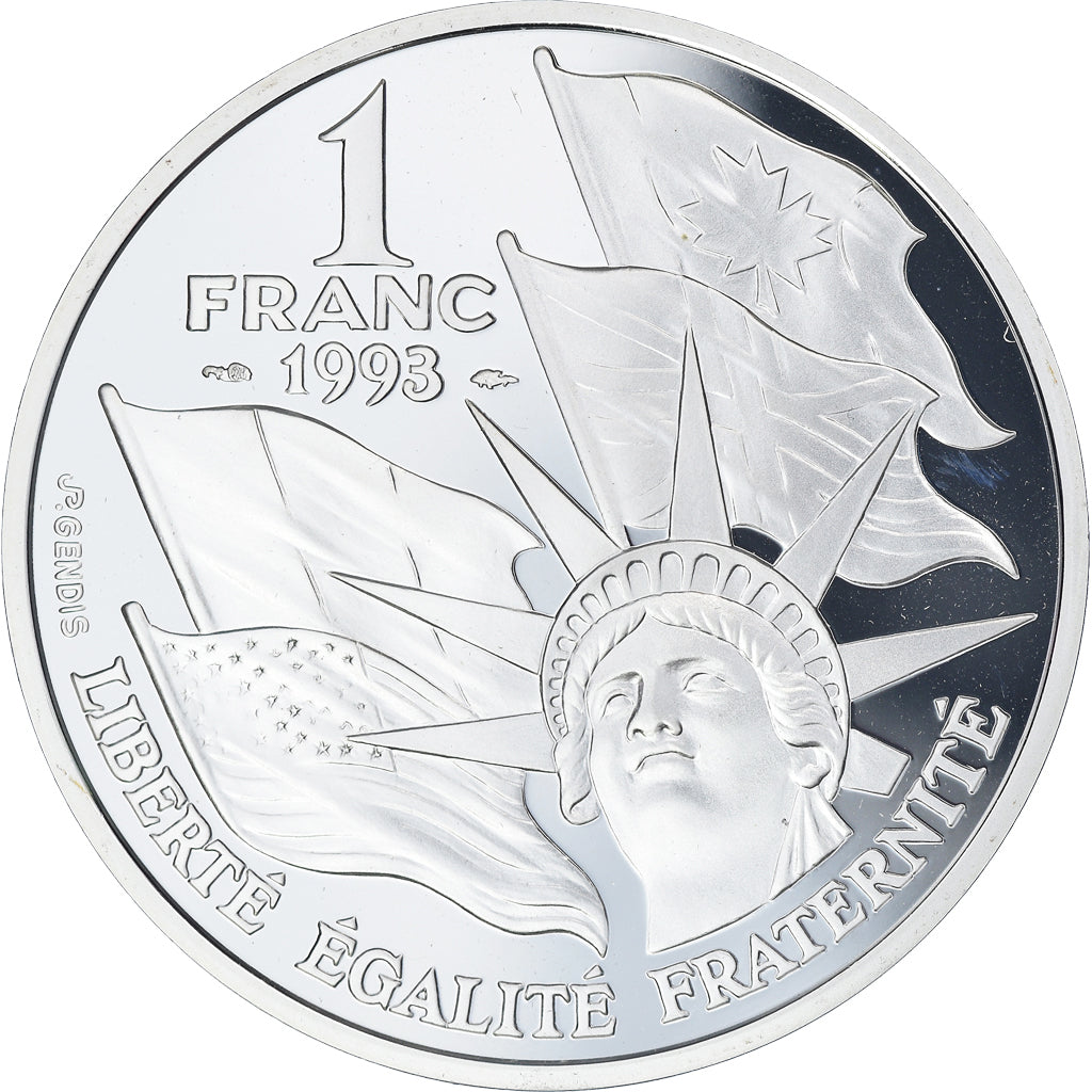 Francia, Normandy Invasion, Franc, 1993, Paris, Proof, FDC, Oro, KM:1015