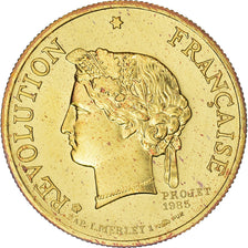 França, medalha, Quinta República Francesa, Révolution française, 1989