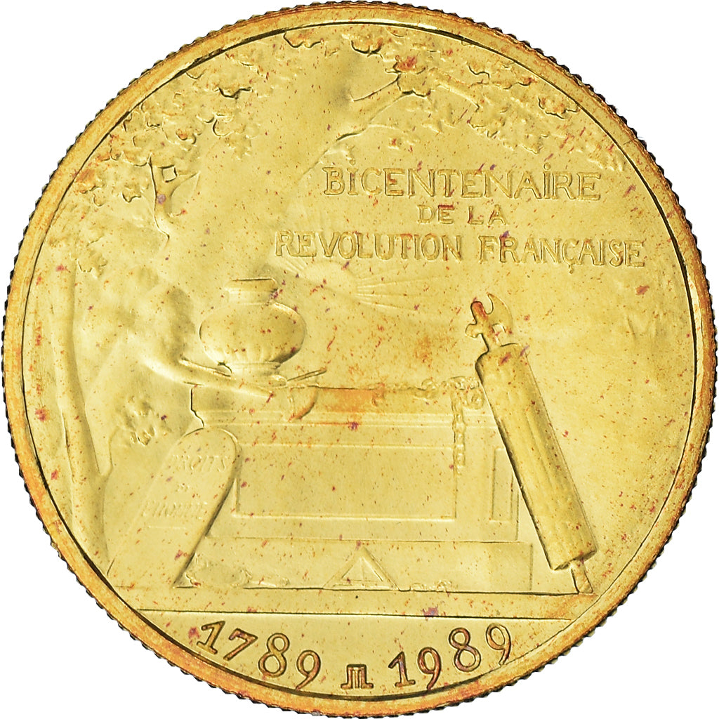França, medalha, Quinta República Francesa, Révolution française, 1989