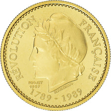 França, medalha, Quinta República Francesa, Révolution française, 1989