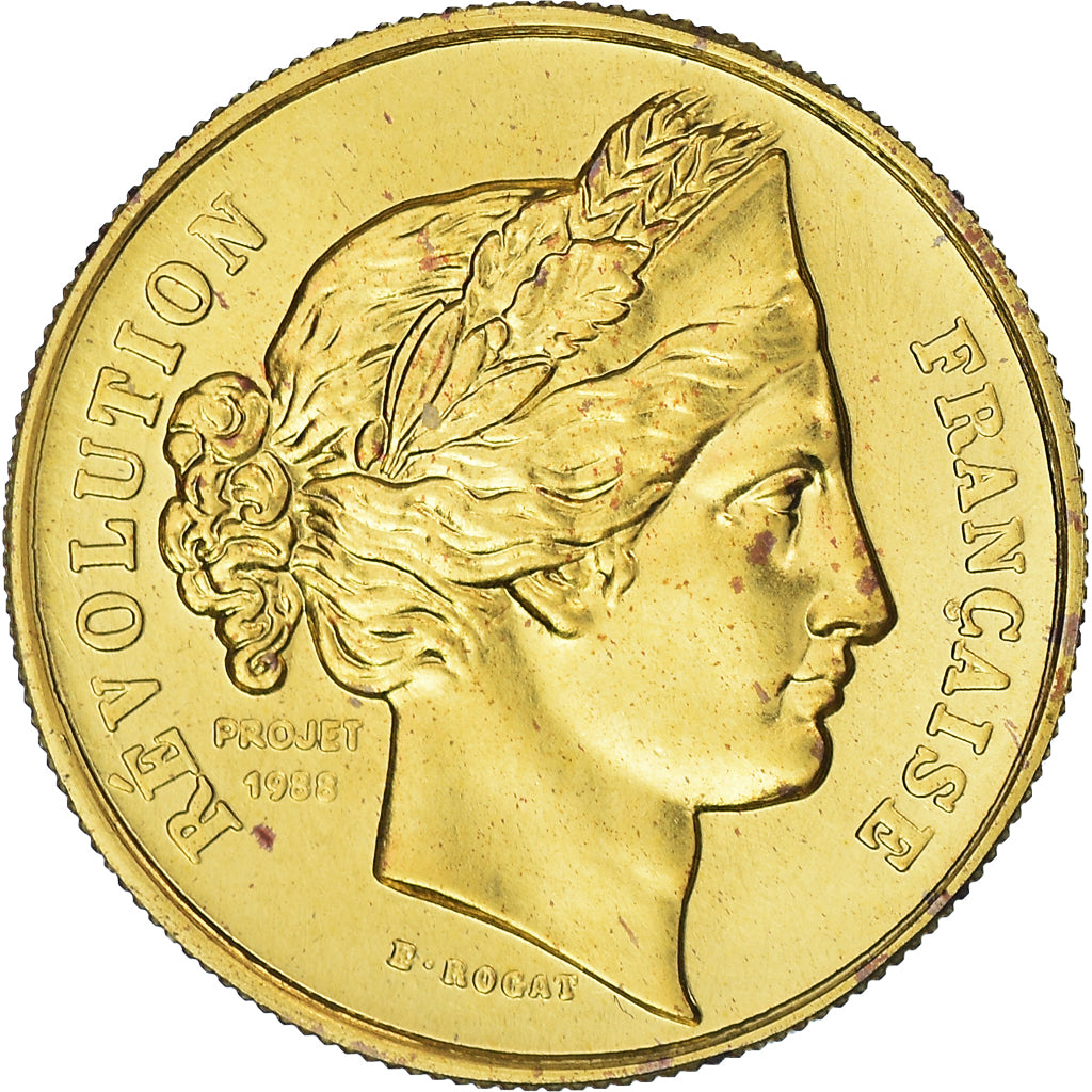 Francja, medal, Piąta Republika Francuska, Révolution française, 1989
