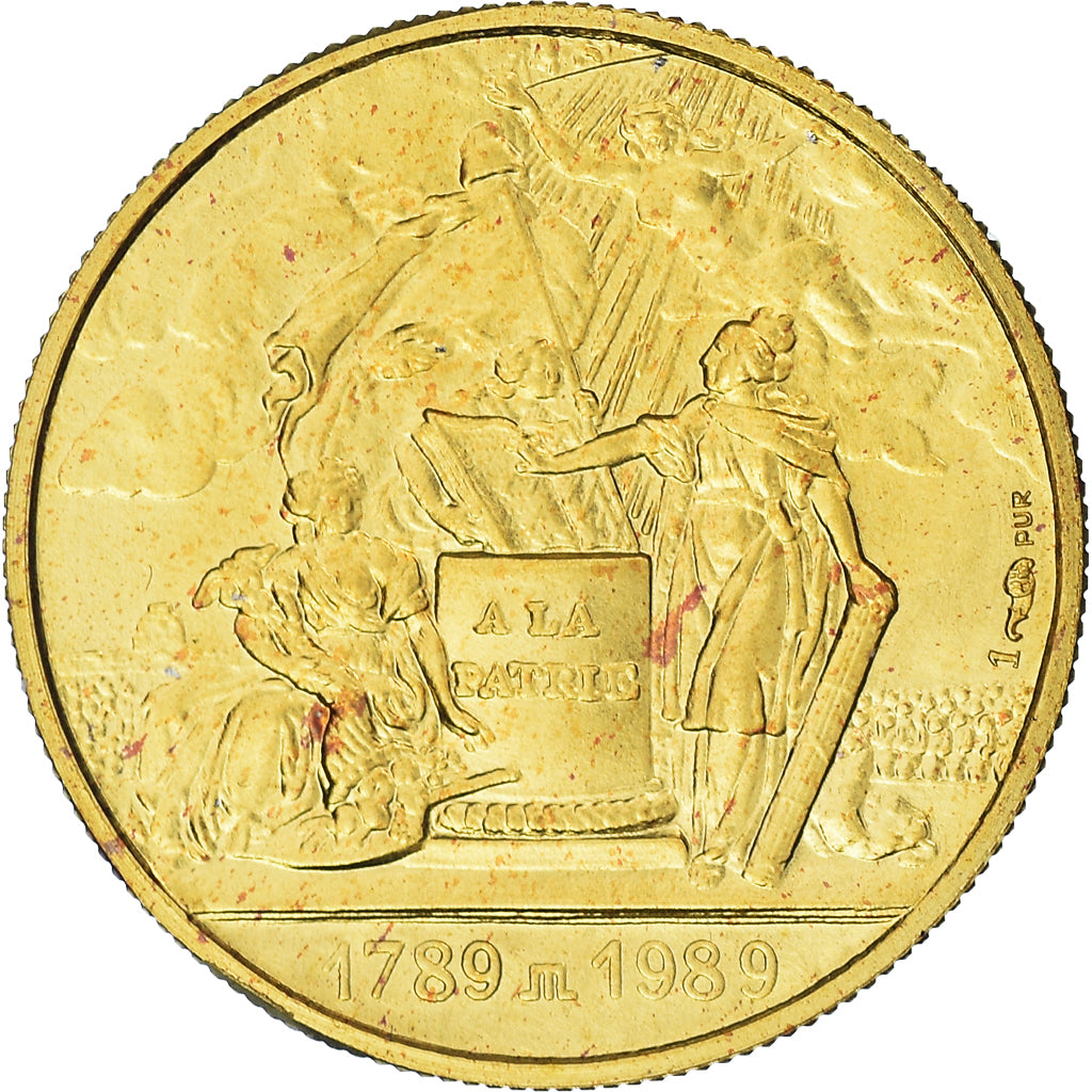 Francja, medal, Piąta Republika Francuska, Révolution française, 1989