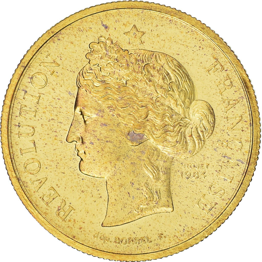 France, Medal, French Fifth Republic, Révolution française, 1989, MS(65-70)