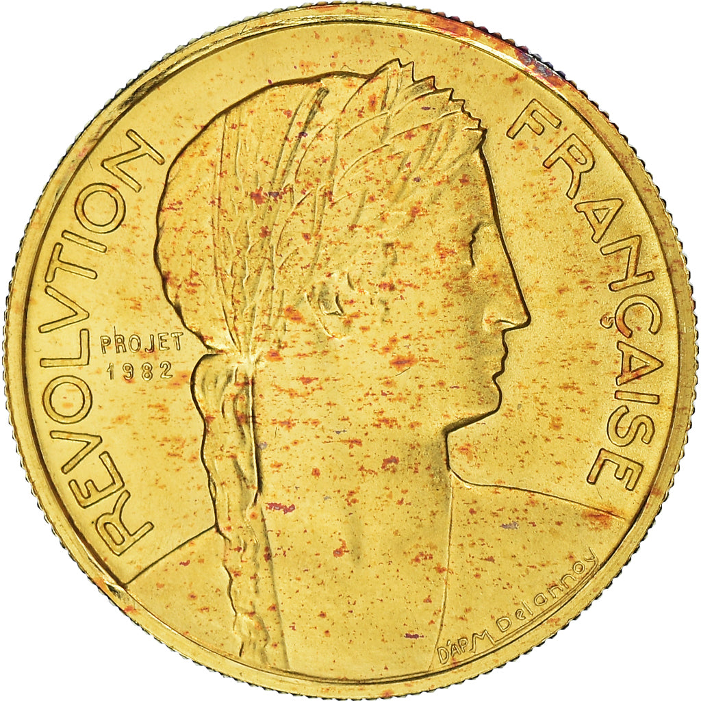 França, medalha, Quinta República Francesa, Révolution française, 1989