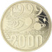 France, Medal, Ecu Europa, 2000, MS(65-70), Gold