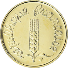 Coin, France, Épi, Centime, 2000, Paris, MS(65-70), Gold, KM:928a, Gadoury:91a