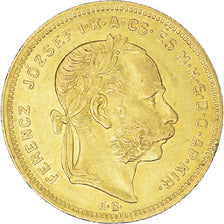 Monnaie, Hongrie, Franz Joseph I, 8 Forint 20 Francs, 1877, Kremnitz, TTB+, Or