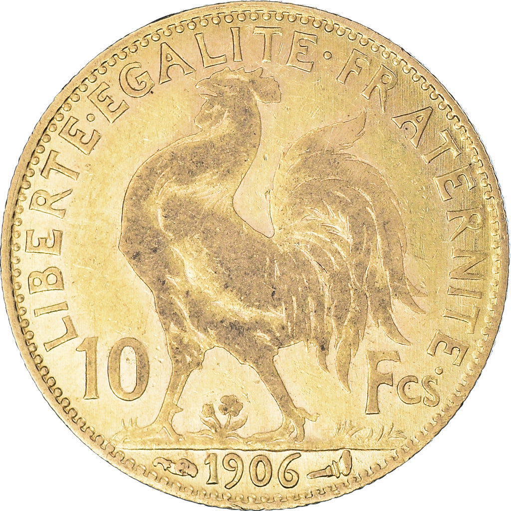 Coin, France, Marianne, 10 Francs, 1906, Paris, AU(50-53), Gold, KM:846