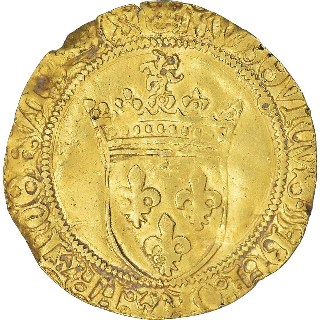 Moneda, Francia, Louis XI, Ecu d'or, Toulouse, MBC, Oro
