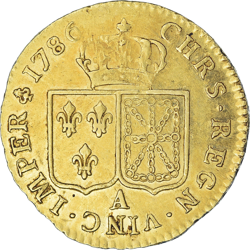 Coin, France, Louis XVI, Louis d'Or, 1786, Paris, AU(50-53), Gold, KM:591.1