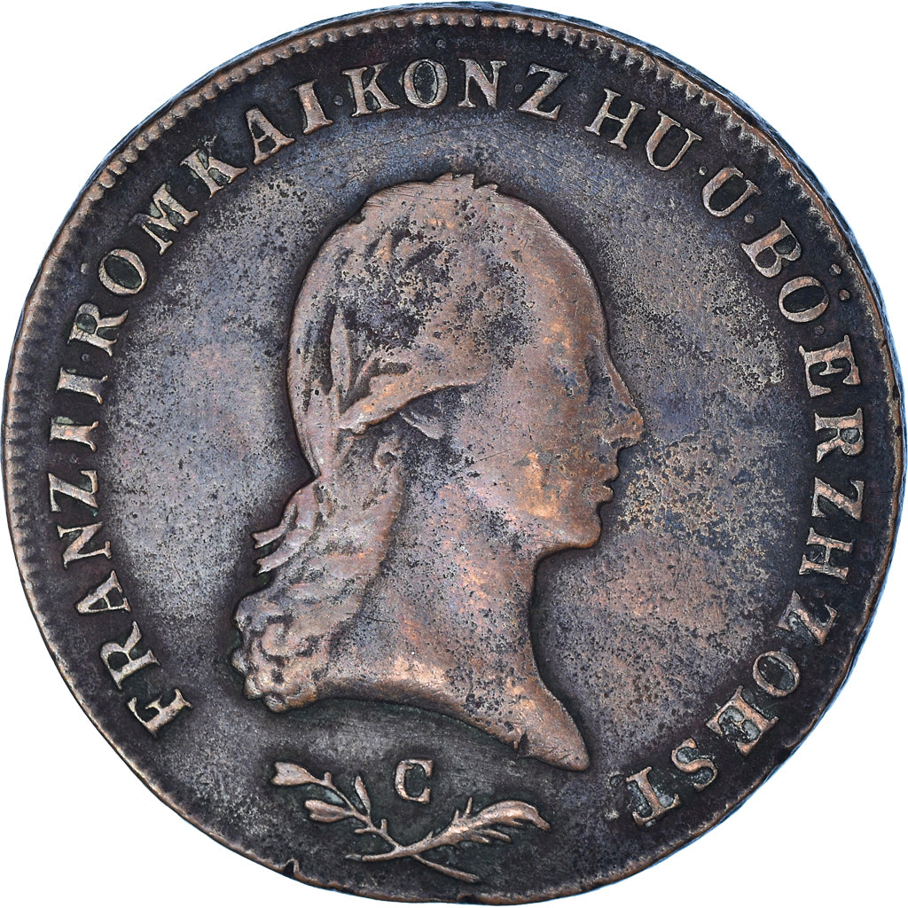 Coin, Austria, Franz II (I), 6 Kreuzer, 1800, VF(30-35), Copper, KM:2128