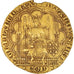 Moneda, Francia, Aquitaine, Edward III, Ecu d'or à la chaise, 1344, MBC, Oro