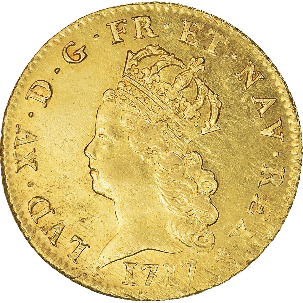 Moneda, Francia, Louis XV, Louis d'or de Noailles, 2 Louis D'or, 1717, Paris