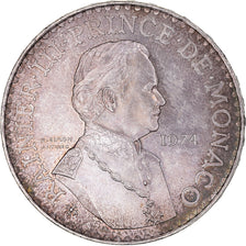 Coin, Monaco, Rainier III, 50 Francs, 1974, MS(60-62), Silver, KM:152.1