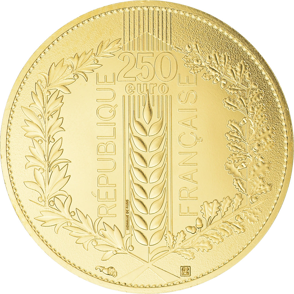 France, 250 Euro, Natures de France, Blé, 2022, Paris, MS(65-70), Gold
