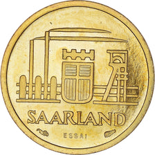 Monnaie, Saare, 10 Franken, 1954, Paris, ESSAI, FDC, Bronze-Aluminium, KM:E1