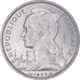 Moneda, La Reunión, 5 Francs, 1955, Paris, ESSAI, FDC, Aluminio, KM:E5