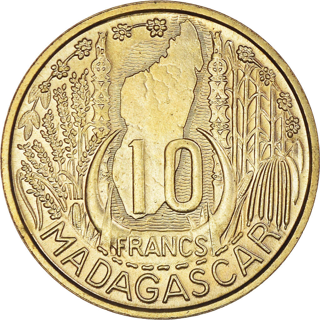 Münze, Madagascar, 10 Francs, 1953, Paris, ESSAI, STGL, Aluminum-Bronze, KM:E4
