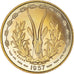 Moneda, África oriental francesa, 10 Francs, 1957, Paris, ESSAI, FDC, Aluminio
