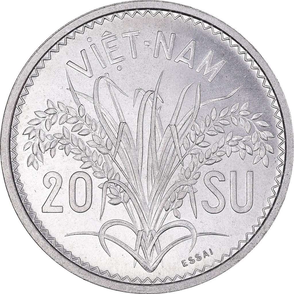 Moeda, Vietname, STATE OF SOUTH VIET NAM, 20 Su, 1953, Paris, ENSAIO, MS(65-70)