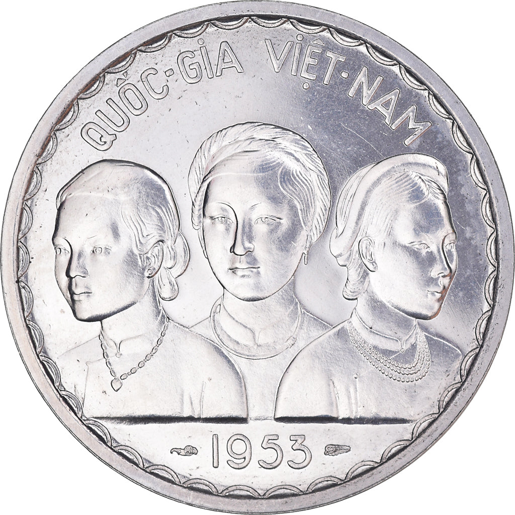 Coin, Vietnam, STATE OF SOUTH VIET NAM, 50 Su, 1953, Paris, ESSAI, MS(65-70)