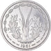 Münze, West African States, Franc, 1961, Paris, ESSAI, STGL, Aluminium, KM:E3