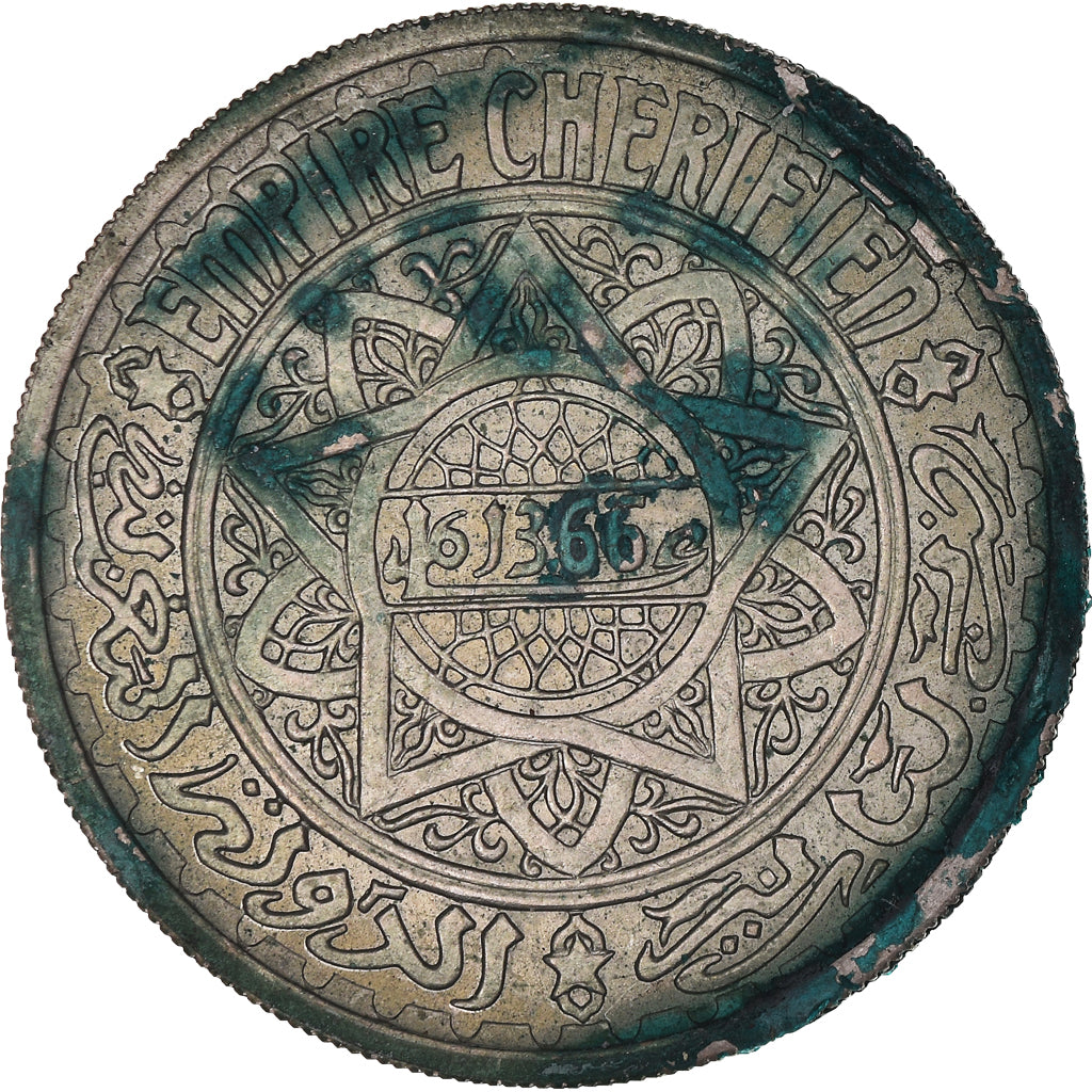 Moneta, Maroko, 20 Francs, AH 1366/1947, Paris, PRÓBA, AU(55-58)
