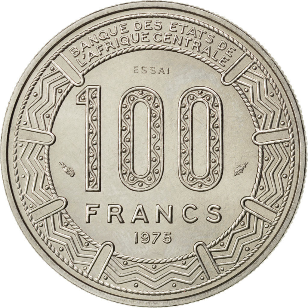 CAMEROON, 100 Francs, 1975, Paris, KM #E16, MS(63), Nickel, 7.03
