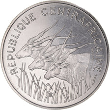 Coin, Central African Republic, 100 Francs, 1971, Paris, ESSAI, MS(65-70)