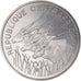 Moneda, República Centroafricana, 100 Francs, 1971, Paris, ESSAI, FDC, Níquel