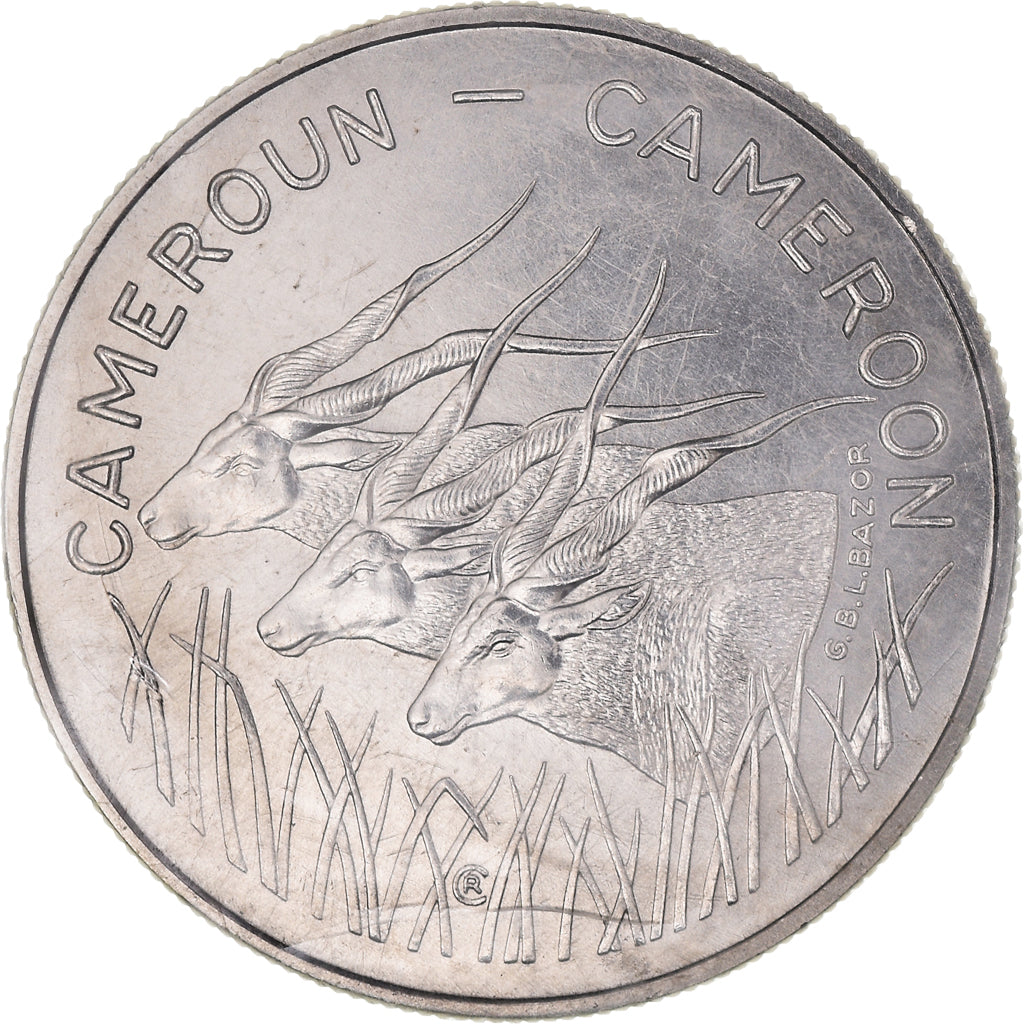 Coin, Cameroon, 100 Francs, 1975, Paris, ESSAI, MS(65-70), Nickel, KM:E16