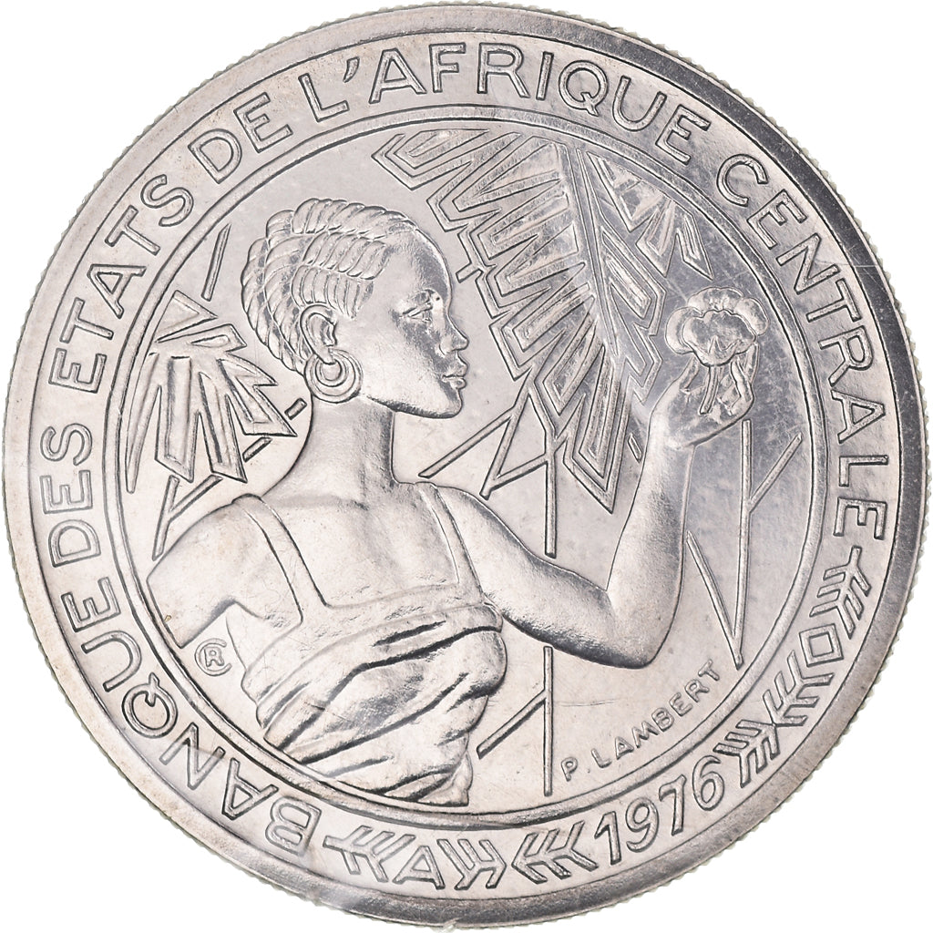 Moneta, Stati dell’Africa centrale, 500 Francs, 1976, Paris, ESSAI, FDC