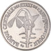 Coin, West African States, 50 Francs, 1972, Paris, ESSAI, MS(65-70)