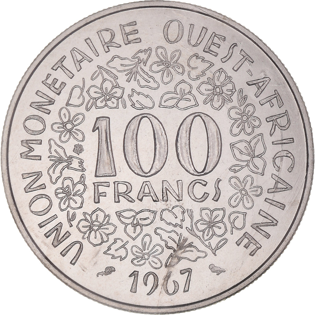 Münze, West African States, 100 Francs, 1967, Paris, ESSAI, STGL, Nickel, KM:E4