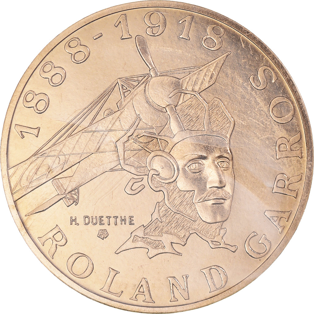 Monnaie, France, Roland Garros, 10 Francs, 1988, Paris, ESSAI, FDC